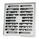 Ver imagem 1 de Ralo Inox 10x10 Banheiro Lavabo Anti Odor Anti Inseto Rapido Escoamento Seguro Resistente