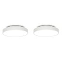 Ver imagem 1 de Kit 2 Plafons para 3 Lâmpadas Redondo 36cm 7652 JD Molina Branco