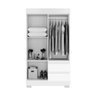 Guarda Roupa Acp Maya 4 Portas com Pés - Branco - 2