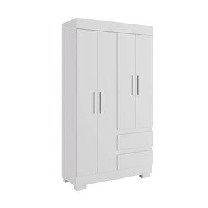 Guarda Roupa Acp Maya 4 Portas com Pés - Branco