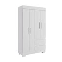 Ver imagem 1 de Guarda Roupa Acp Maya 4 Portas com Pés - Branco
