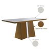 Conjunto Sala De Jantar Mesa Tampo Mdf E Vidro E 6 Cadeiras - 3