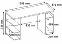 Ver imagem 5 de Mesa para Computador Office NT 2065 Preto com Vermelho - Notável