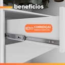 Ver imagem 5 de Guarda Roupas Casal com Espelho 3 Portas de Correr 3 Gavetas Saimon