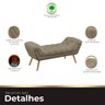 Recamier Estofada Casal Queen Ayla Veludo Bege Escuro Ateliê do Conforto Recamier Casal Queen Estofa - 6
