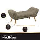 Ver imagem 5 de Recamier Estofada Casal Queen Ayla Veludo Bege Escuro Ateliê do Conforto Recamier Casal Queen Estofa