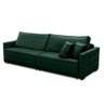 Sofá Sem Caixa Retrátil Reclinável 2,30m Karen Veludo Verde Adonai Estofados - 4