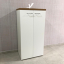 Ver imagem 4 de Armário para Escritório Alto 2 Portas em Tamburato Toq Branco Artany