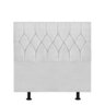 Cabeceira Estofada Istambul Capitonê 100cm Solteiro Box Quarto Corino Branco - Ahazzo Móveis - 1
