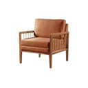 Ver imagem 1 de Poltrona Decorativa Linho Terracota Lola