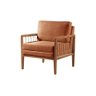 Poltrona Decorativa Linho Terracota Lola - 1