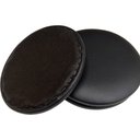 Ver imagem 6 de Kit 02 Assentos Redondo Banqueta Cadeira Estofados Poltronas H02 Corino Preto 25 cm - Lyam Decor Ass