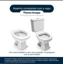 Ver imagem 3 de Assento Sanitário Soft Close Polipropileno Original Thema Cinza Platina Incepa