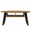 Ver imagem 3 de Mesa de Centro com Tampo Oval e Pés em MDF Diva Marrom