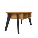 Ver imagem 6 de Mesa de Centro com Tampo Oval e Pés em MDF Diva Marrom