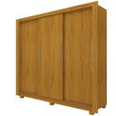 Ver imagem 2 de Guarda-Roupa Casal 3 Portas com Pés 100% MDF Roma