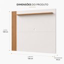 Ver imagem 3 de Painel para TV Texas 55 Polegadas Freijó Off White Moderno