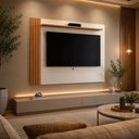 Ver imagem 1 de Painel para TV Texas 55 Polegadas Freijó Off White Moderno