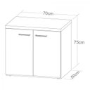 Ver imagem 5 de Armário para Escritório Baixo 2 Portas em Tamburato Toq 