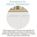 Ver mais imagens de Armário para Escritório Baixo 2 Portas em Tamburato Toq Branco Artany
