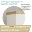 Ver imagem 6 de Armário para Escritório Baixo 2 Portas em Tamburato Toq Branco Artany