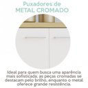 Ver mais imagens de Armário para Escritório Baixo 2 Portas em Tamburato Toq Branco Artany