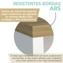 Ver imagem 7 de Escrivaninha Mesa Escritório Minimalista Toq 120cm Olmo e Branco Artany