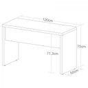 Ver imagem 4 de Escrivaninha Mesa Escritório Minimalista 1,2m Toq