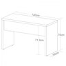 Escrivaninha Mesa Escritório Minimalista 1,2m Toq - 4