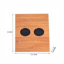 Ver imagem 7 de Kit 2 Bandeja Esteira para Braço de Sofá Mdf Cinamono com Porta Copos e Controle
