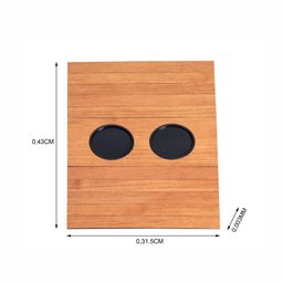 Kit 2 Bandeja Esteira para Braço de Sofá Mdf Cinamono com Porta Copos e Controle - 7