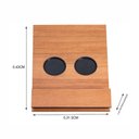 Ver imagem 6 de Kit 2 Bandeja Esteira para Braço de Sofá Mdf Cinamono com Porta Copos e Controle