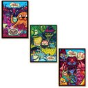 Ver imagem 1 de Kit 03 Placas Mdf Cartoon Personagens Decoração 28,7x22 Ah1