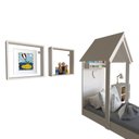 Ver imagem 4 de Conjunto Infantil Cama Banqueta 2 Nicho e Prateleira Bramov Móveis Branco
