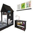 Ver imagem 5 de Conjunto Infantil Cama Banqueta 2 Nicho e Prateleira Bramov Móveis