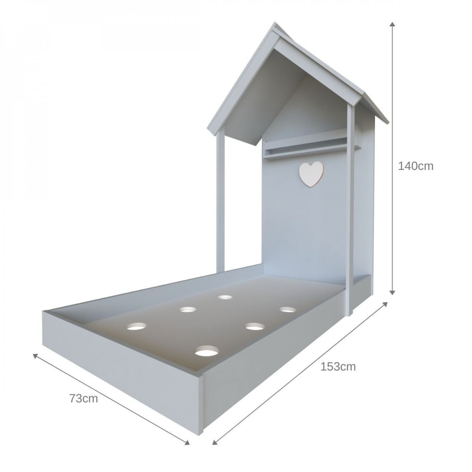 Conjunto Infantil Cama Banqueta 2 Nicho e Prateleira Bramov Móveis - 7