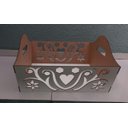 Ver imagem 1 de Cesto de Mesa com Detalhes Vazados em Mdf