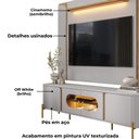 Ver mais imagens de Painel Maresias e Rack Juquehy Tv 75 Pol 180 Cm Off White Cinamomo Bechara