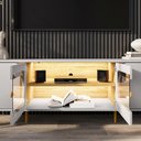 Ver imagem 6 de Painel Maresias e Rack Juquehy Tv 75 Pol 180 Cm Off White Cinamomo Bechara