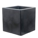 Ver imagem 1 de Vaso Cubo (20x20) Cor Antique Preto Vasart