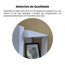 Ver mais imagens de Escrivaninha Mesa Escritório com Estante Match 4 Prateleiras 120cm Branco