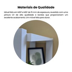 Escrivaninha com Estante 4 Prateleiras 120cm Match - 8