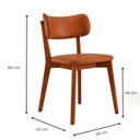 Ver imagem 4 de Conjunto Sala de Jantar Moderno Estofado 6 Cadeiras Courino Carina Mesa Redonda Austrália 140cm