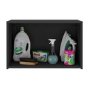 Ver imagem 4 de Armário de Lavanderia Aéreo Multiuso 2 Portas Multimóveis Mp5040 Preto