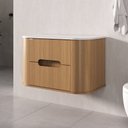 Ver imagem 1 de Gabinete Eleonora 80cm Suspenso - Fabribam Catedral/branco