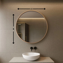 Ver imagem 3 de Espelhos Maldivas - Linha Metal - - Off-White - sem LED - 120x120