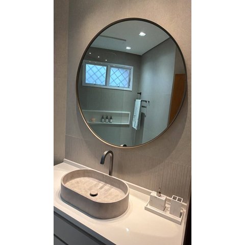 Espelhos Maldivas - Linha Metal - - Off-White - sem LED - 120x120