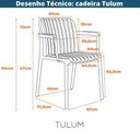 Ver imagem 6 de Kit 4 Cadeiras com Braço Empilhável Inmetro Tulum Polipropileno Nude