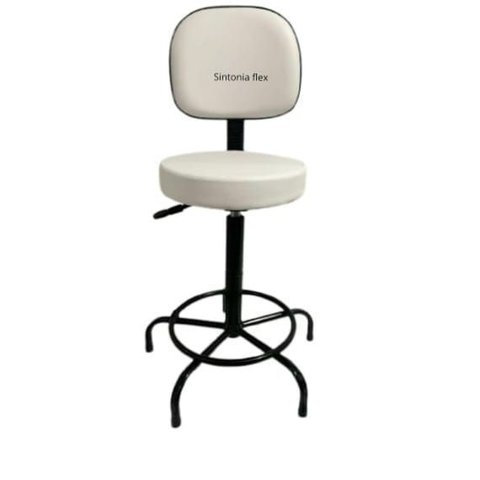 Cadeira Mocho/verona Caixa Alta Base Fixa Corano Branco