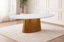 Ver imagem 1 de Mesa de Jantar Oval 1,80x0,90 Atenas Imperial Móveis